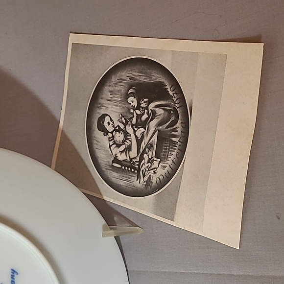 Bareuther Muttertag 1970 Mother's Day Porcelain Plate - Picture 5 of 7